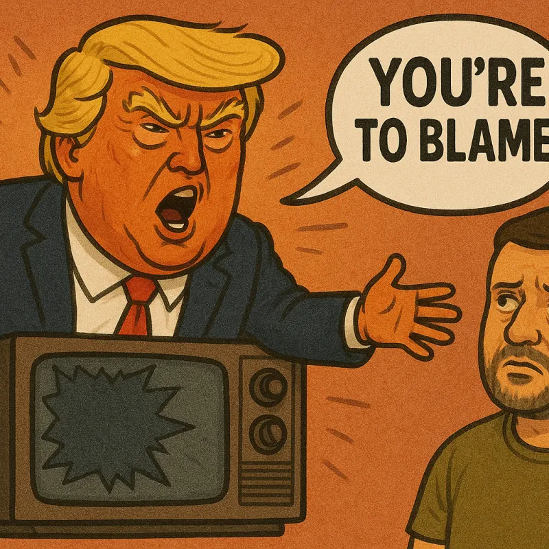 Trump Ditches Peace Talks, Blames Zelenskyy Like It’s Reality TV