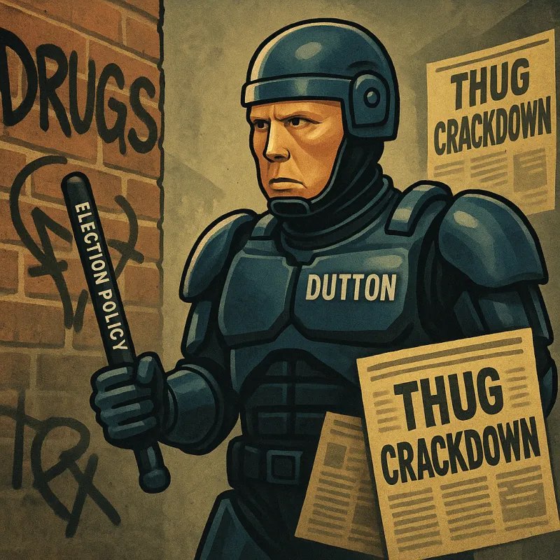 Dutton's 'Drugs and Thugs' Crackdown: Coalition's Election Pitch