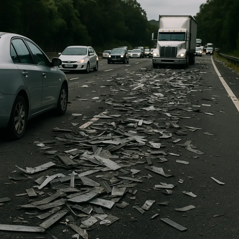 Metal Mayhem: M1 Turns Into a Tyre-Shredding Nightmare