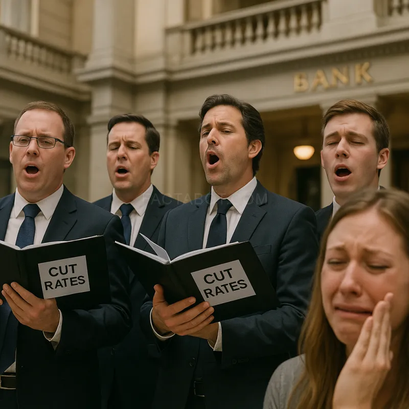 Banks Form Choir, Sing 'Cut Rates'—Mortgage Holders Still Crying