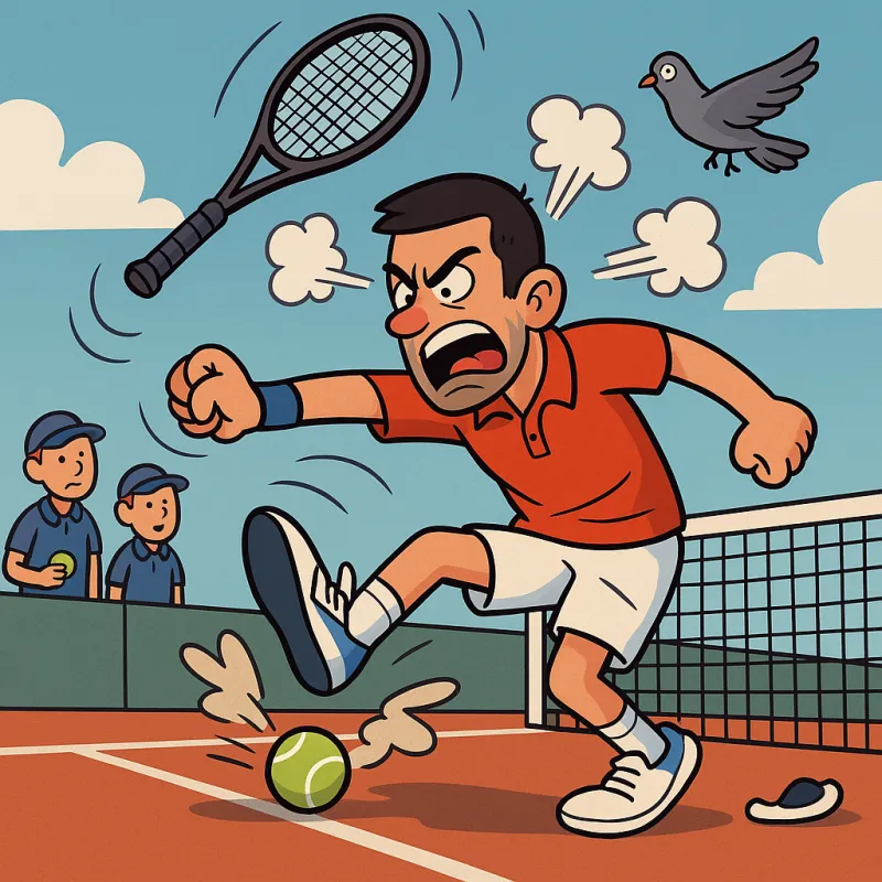 Djokovic's Tennis Tantrum: 'F*** Sports'