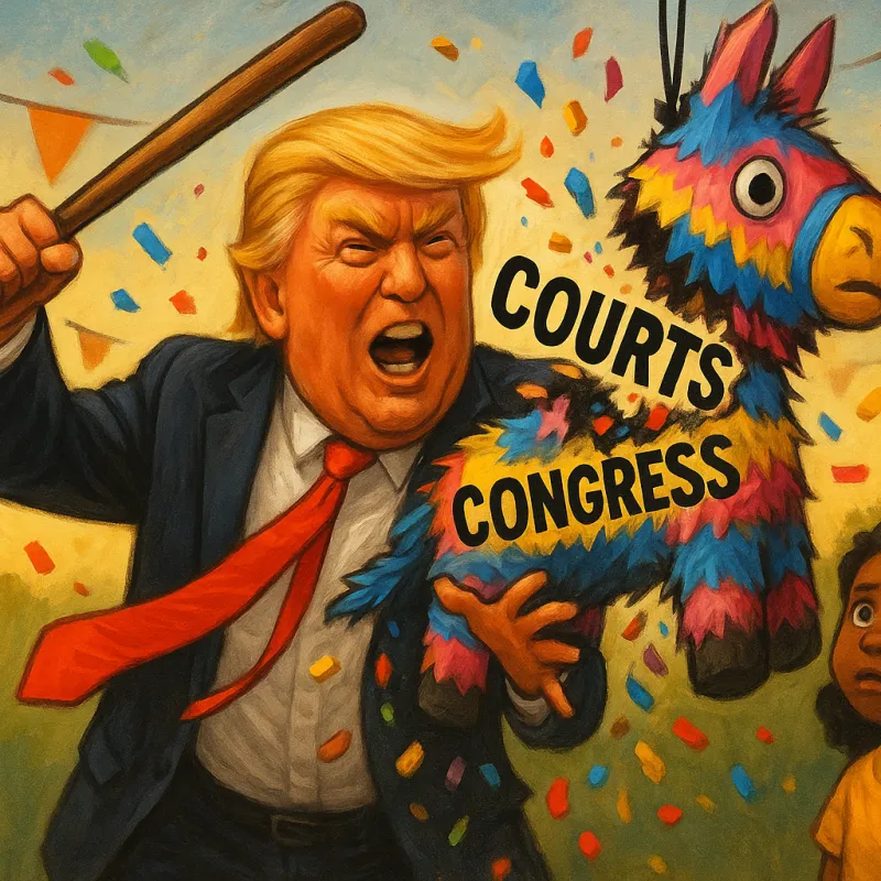 Trump Grabs More Power Than a Kid at a Birthday Piñata Party.