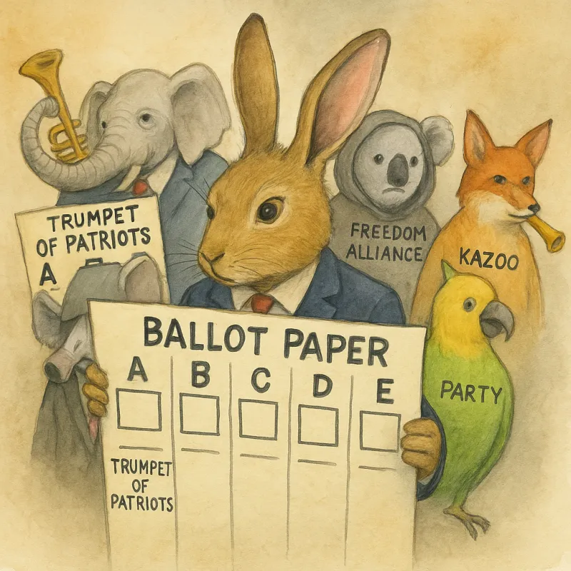 Micro-Parties Multiply Like Rabbits—Senate Ballot Now a Political Zoo