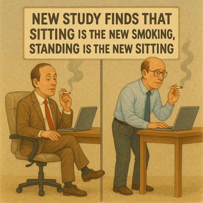 New Study Finds That Sitting is the New Smoking, Standing is the New Sitting
